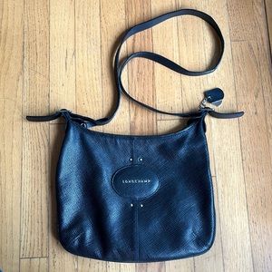 Longchamp crossbody pebbled leather bag in excellent used condition